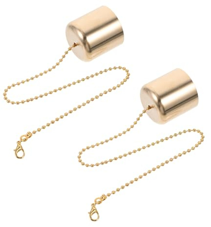 iplusmile Candle to Snuffer Small 2pcs and Metal Brass Covers Extinguisher Extinguish Caps Heat-resistant Golden Stoppers Safely Lengthen Life Flames