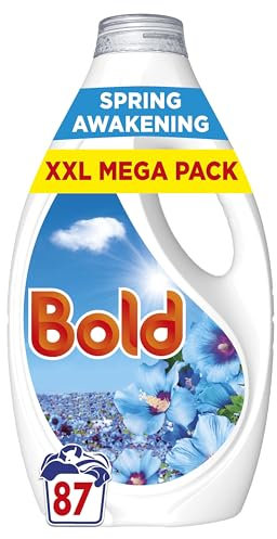 Bold Washing Liquid Laundry Detergent 87 Washes, 2.697l, Spring Awakening, Outdoor Freshness That Lasts And Lasts With Build In Stain Remover And Lenor Freshness
