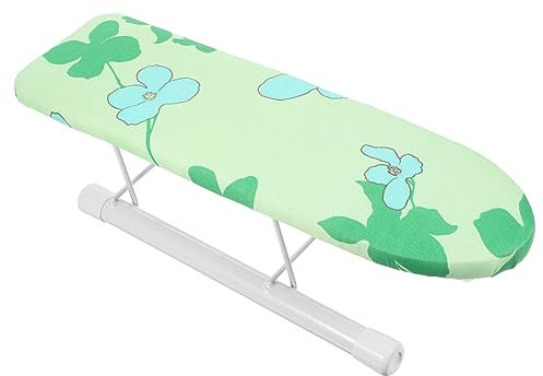 HIAKDOFT Asse Da Stiro Piccolo Da Tavolo Portatile Tappetino Spesso, Supporto Stabile in Materiale Sicuro Per Stiratura, Per Casa, Dormitorio e Soggiorno, Accessorio Multifunzione Per Vestiti e Laptop