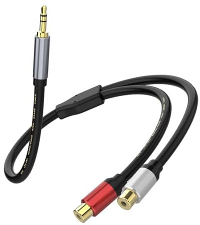 QIYUDUOLA Cable estéreo de 3,5 mm macho hembra de 3,5 mm para teléfonos inteligentes, tabletas, sistemas de cine en casa