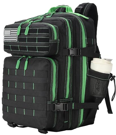 HongXingHai 45L Military Tactical Backpacks 3 Days Assault Pack Bag Fitness Rucksack Bug Out Bag Hiking Treeking