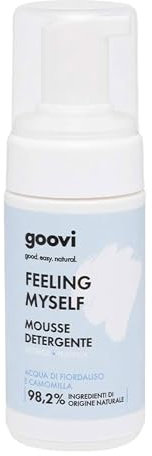 GOOVI Feeling Myself Cleansing Mousse – Schiuma detergente delicata per il viso – Pulizia del viso per pelli sensibili – 100 ml