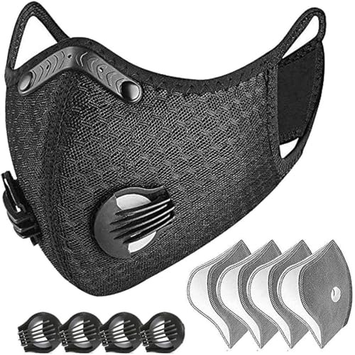 Teegxddy 1 Stück staubmasken atemschutz feinstaub, Staubmaske mit filter, Atemschutzmaske staub