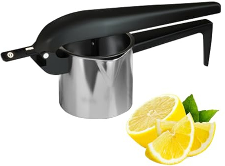 Exprimidor de limones de acero inoxidable – Exprimidor manual de cítricos | Exprimidor de mano de acero inoxidable para granada naranja | Exprimidor de limas, extractor de zumo de pomelo, herramienta