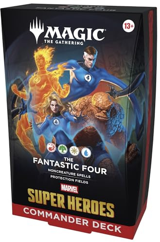 Mazo de Commander de Magic: The Gathering | Marvel Super Heroes - Los Cuatro Fantásticos (Versión en Inglés)
