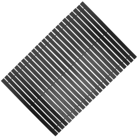 jojofuny Tappetino da Bagno in Bambù Naturale 50x70 Cm Antiscivolo Fondo Grip, Zerbino in Bamboo per Doccia e Pavimenti Domestici, Resistente All’umidità per Bagno, Cucina e Ingresso