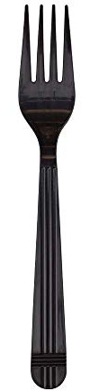 Karat U2060B PP Premium Extra Heavy Weight Forks - Black No Wrap(Case of 1000)