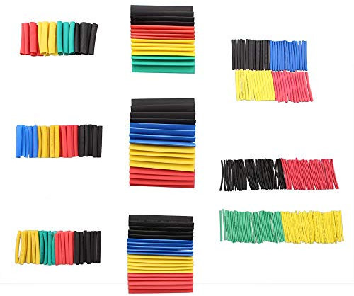 ARCELI 328 PCS Juego de tubos termorretráctiles, relación SIM y NAT 2: 1 Manguera con aislamiento eléctrico, surtido de termorretráctiles, tubo de cable de alambre (8 tamaños / 5 colores)