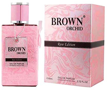 Brown Orchid Rose Edition with deo Edp perfume Spray 80ml for her - Luxurious and Sensual fragrance