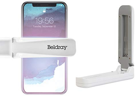 Beldray® EE5968WHTSTKEU7 Antibakteriell, kompakt UV C desinfektionsmedel | Bärbart/vikbart desinfektionsmedel | Med batteri