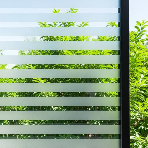 DIFIT Vinilos para Cristales, Rayas Vinilo Ventana Privacidad, 44.3x200cm