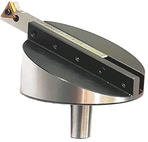 A.D. International New Large head size 4 Inch Head Fly Cutter with Chrome Plated Carbide Indexable Tip TNMG16) Tool Bit (3/4 (19 Mm) Straight Shank))