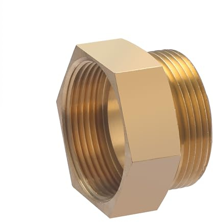 Adaptador recto de latón cromado para soldar y roscar macho-hembra 1'1/2 | Ideal para instalaciones de fontanería y calefacción | Resistente, preciso y duradero | QUICK PLOMBERIE