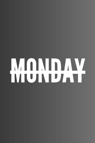 Monday and Friday notebook: Learning and work organizer, lined Journal 120 pages, 6 x 9 inches