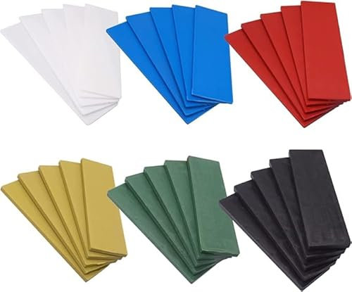 1/32 - 1/4 (1-6 mm) Plastic Glazing Blocks, Glazing, Frame Spacers, Door and Window Frame Packers (Mix 1)