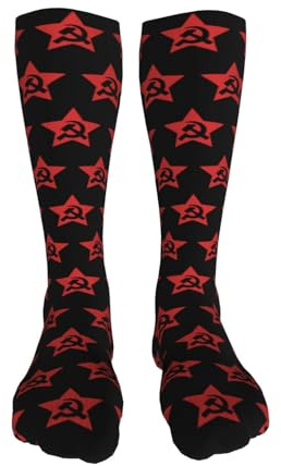 Hombres Calcetines 40Cm Hoz Y Martillo De La Urss Calcetines Mujer Clásicos Arte Calcetines Transpirables Calcetines De Negocios Para Ciclismo, Hombres, Deporte