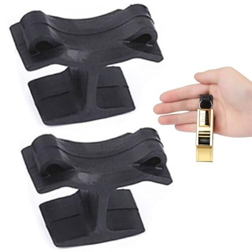 Lpitoy 2 Stück Schiedsrichter Pfeifen Finger Grip Clip Halter Für Fußball Fußball Basketball Trainer Finger Klemme Zubehör Schwarz