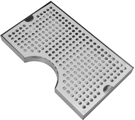 COLLBATH Dispensador De Cerveza Bandeja De Goteo De Acero Inoxidable Accesorio Para Kegerator Fácil De Limpiar y Multi-funcional Compatible Máquinas De Cerveza