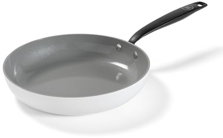 Be Living Essential Bratpfanne Ø 28 cm, Non Stick Keramik Antihaft, Induktion, Geeignet für alle Herdarten, Ohne ptfe und pfoa, Weiß