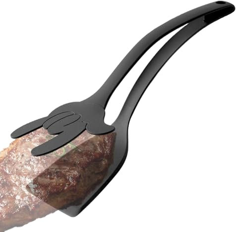 Steakzange, Bratschaufel | Kuchenheber - Silikon-Futterzange, multifunktionale Schaufel zum Wenden von Steak, Fisch, Burger, Grill, Pfannkuchen, Torten,