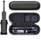 Woollo Etui Compatible with Oral-B Vitality Pro/Pro Series 3/Pro Series 1/Sonicare etc. Zahnbürste Elektrische/Electric Toothbrush Tasche Tragbare Hart Reise Case Hülle(Schwarz,Schwarz)