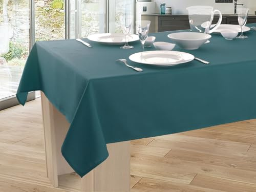 Nappe Unie Anti-Taches Bleu - Rectangle 150 x 240 cm