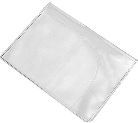 Xbsduih 2 x protection portefeuille voyage couverture support de passeport de mode dossier, transparent