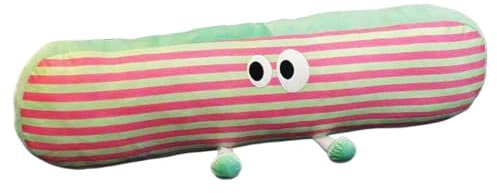 Almohada larga para decoración de cama, almohada larga para el cuerpo | Lindo cojín cilíndrico para el cuerpo a rayas de 35,43 pulgadas, cojín lumbar, almohada larga para dormir, cojín decorativo