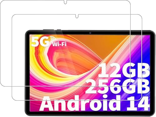 For JJGJ 10 inch Android Tablet T901 Android 14 Tablet Tempered Glass Screen Protector - High Transparency, Scratch Resistant, Anti-Fingerprint(2 Pack)