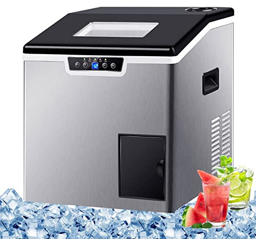 Macchina per il ghiaccio, macchina per il ghiaccio ad alta velocità, tritaghiaccio, macchina per il ghiaccio automatica 2 in 1, uso domestico/commerciale, nuova macchina per il ghiaccio da tavolo, 3