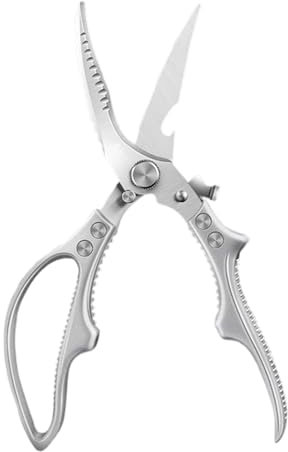 Tijeras de cocina - Pelador de cocina para cocinar, tijeras domésticas con cierre de seguridad para pollos, huesos, pescado y