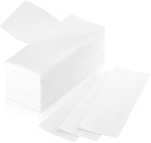 200 Piezas Bandas de cera no tejidas profesionales, Bandas Depilatorias, para Todo Tipo de Cera para Depilación Facial y Corporal Papel de Tira Depilación (3.8×10cm)