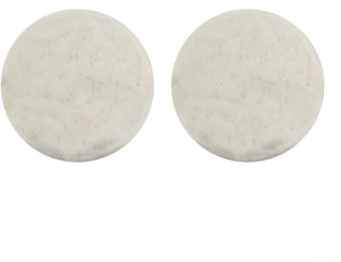 Jonikuper Manta de seguridad de fibra de silicato de magnesio y calcio para chimenea, quemador de gel y estufas de bioetanol, resistente al calor hasta 1206 °C, D = 8,6 x 1,2 cm, paquete de 2 unidades