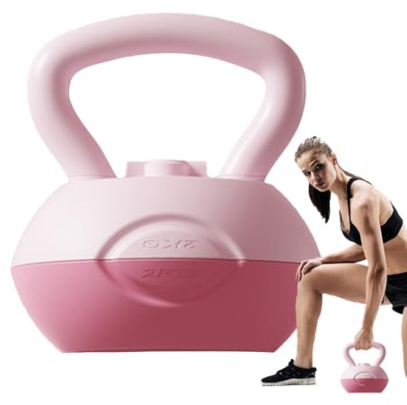 Kettle Bell - Gusseisen, Gewichtsball, Krafttraining, Lastentrainer, Langstiel Fitness | Übungsgerät verwendet für Muskelaufbau, Ausdauer, Balance, Schaukeln, L