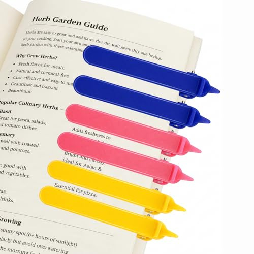 6 Marque-Pages en Silicone Flexible et Magnétique pour Lecture, Marque-Page Intelligent Livre avec Clip, Marque Page One Piece, Accessoires Idéaux pour Livres, Romans, Manuels Scolaires