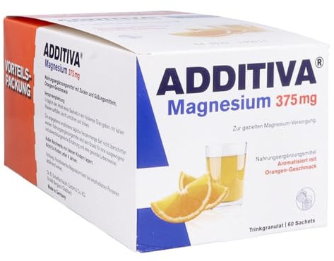 ADDITIVA Magnesium 375mg Sachets, 60 St. Pulver