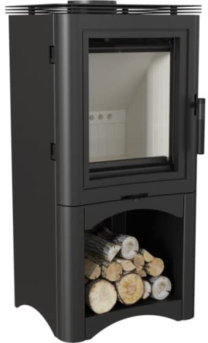 Kaminofen Kratki KOZA K5 S Kamin Ofen 7 kW Holzscheitofen Holzofen DN150 mm Art mit Holzfach