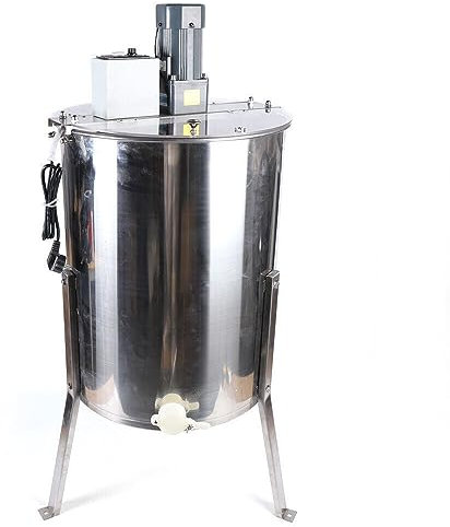 Elektrische Honigschleuder Honig Extraktor aus Edelstahl Elektrischer Tangentialschleuder Elektrischer Honigsammler 220V 120W Honig Auszieher Imker für Bienenzucht Bee Einklang mit Cover