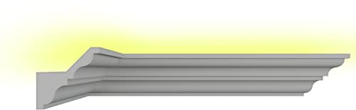 Stuck Dekorbau Styroporleiste Lichtprofile Decken & Wand Leiste Indirekte Beleuchtung LED Stuckleiste LED Leiste Profil 18 Meter BL01