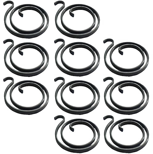 Universal Hardware Lot de 10 ressorts de rechange pour poignée de porte, 2 tours, 2 mm, ressort hélicoïdal en métal pour poignées à levier, réparation de porte, pièces de rechange pour meubles de