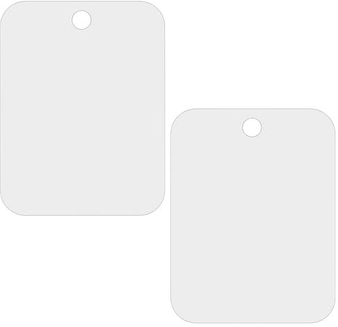 YNGMEIYER 2 Pcs Fogless Shower Mirror Unbreakable Bathroom Mirrors Shatterproof Shower Mirrors for Men for Shaving and Makeup Application