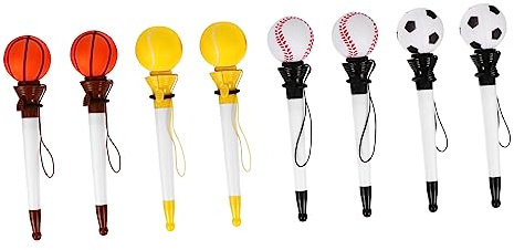 Operitacx 8stücke Teiliges Fußball Und Basketball-kugelschreiber Lustige Schreibutensilien Für Schüler Zufällige Designs Komfortabler Griff Glattes Schreiben Für Sportfans Und Partys