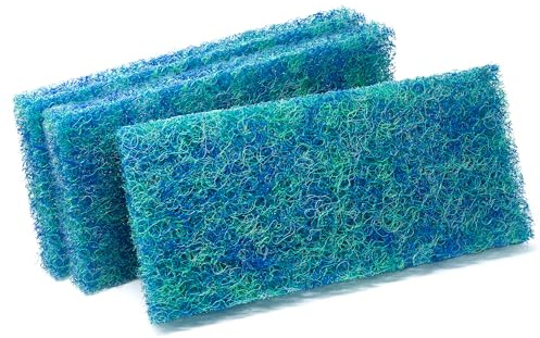 VIALIA Japanmatten 3er Set in blau, Ersatzteil für CBF-350 Kammerfilter | Biomatte zur groben Filterung, 43x22x3,5 cm, hohe Wasserdurchlaufmenge, einfache Reinigung