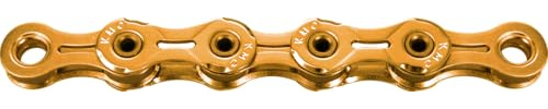 Fahrrad Kette, KMC Fahrradkette, X11 SL Ti-N Gold, 1/2 x 11/128, 118 Glieder, 11-fach, leicht, gold