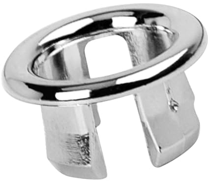Sghtil Cache-trop-plein pour salle de bain - Anneaux de trop-plein - Anneaux de trop-plein ronds à double couche - 22 à 24 mm - Pour lavabo