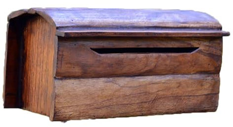 ZSXZCBDQ Briefkasten mit Gravur, Zeitungsbox, Briefkasten aus Holz, ländliche Briefkästen für den Außenbereich, mit seitlicher Zugangstür, 37×14×8 cm