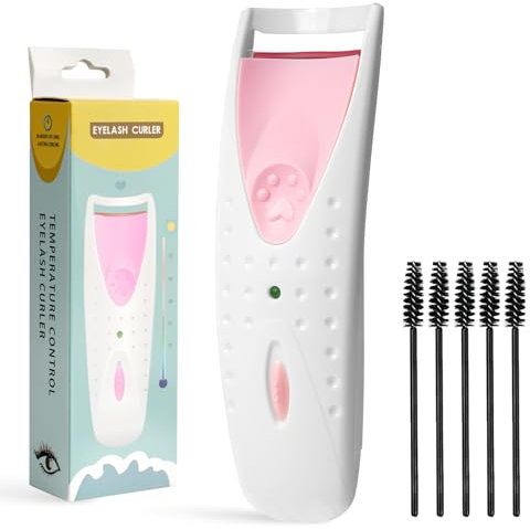 BUTBU Piegaciglia Elettrico, Piegaciglia riscaldata, l'arricciatura Naturale Delle Ciglia, Strumento Professionale per il Trucco, Si Adatta a Tutte le Forme di Occhi