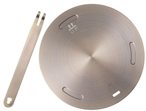 LIGIGWASH Diffuseur De Chaleur Plaque Induction 28 Cm En Acier Inoxydable Rose Doré, Adaptateur Pour Cuisinière à Gaz Et Induction, Accessoire La Cuisine Pour Cuisson Uniforme