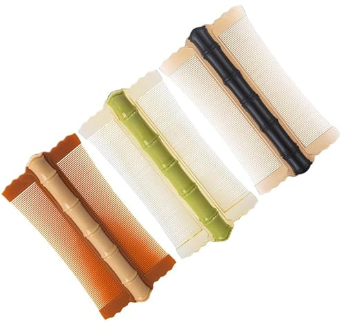 Pettine per pidocchi, rimozione rapida di uova di pidocchi, pettini per pidocchi con rilevamento su entrambi i lati, pettine per pidocchi a denti fini per rimuovere le pulci da bambini, adulti e