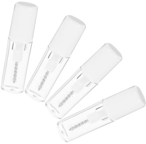 LOLIPPYY 4 Pièces Gel Fixateur Sourcils Transparent Gel Mascara Léger pour Maquillage Sourcils Longue Tenue Tenue Sécurisée sans Résidu Soin Doux pour Peau Sensible